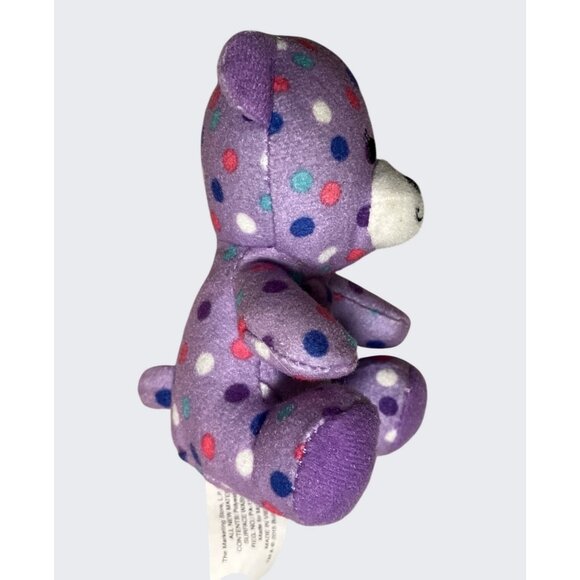 Build a Bear McDonalds Happy Meal Purple Polka Dot Bear #4 2015 - Picture 6 of 10